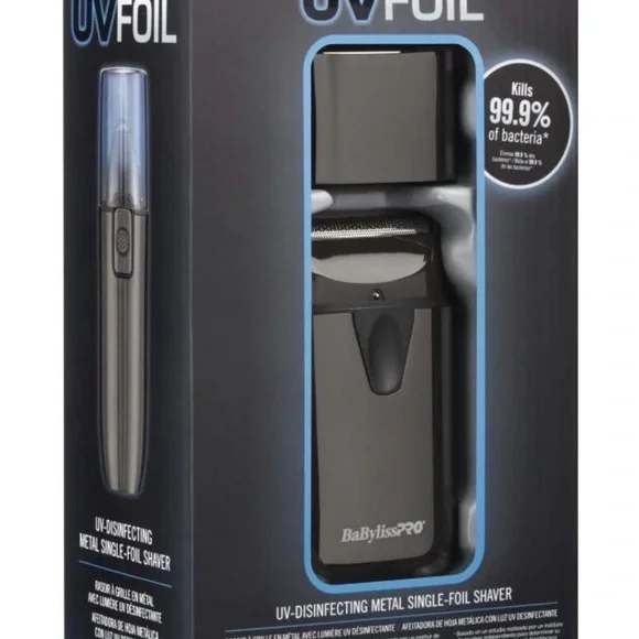 BaBylissPRO Silver and Black Electric Shaver